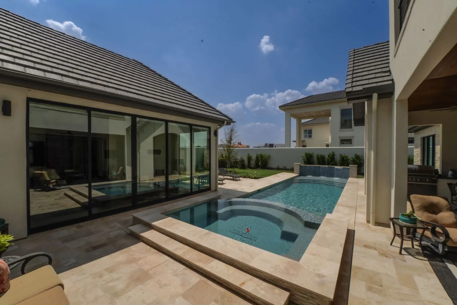 Castle Terrace residential pool project in Sugar Land, TX