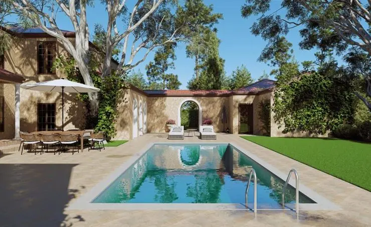 Commercial pool built by Heavenly Outdoor in Humble, Texas
