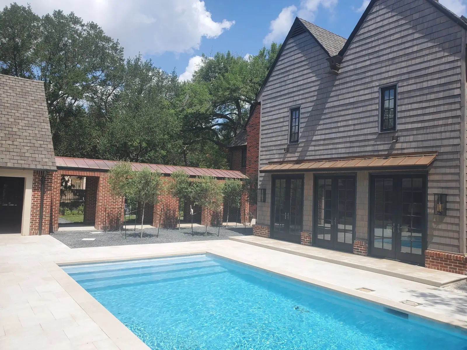 North Blvd residential pool project in Medical Center, Houston, TX