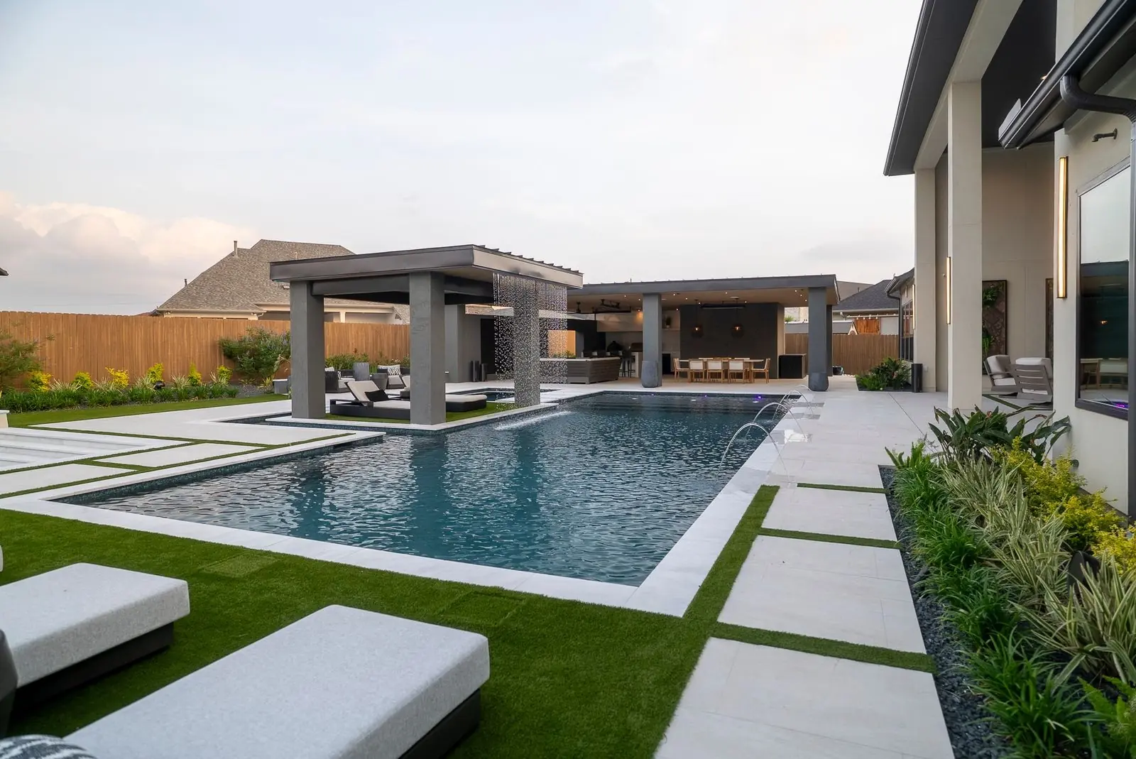 Rice residential pool project in Cypress, TX